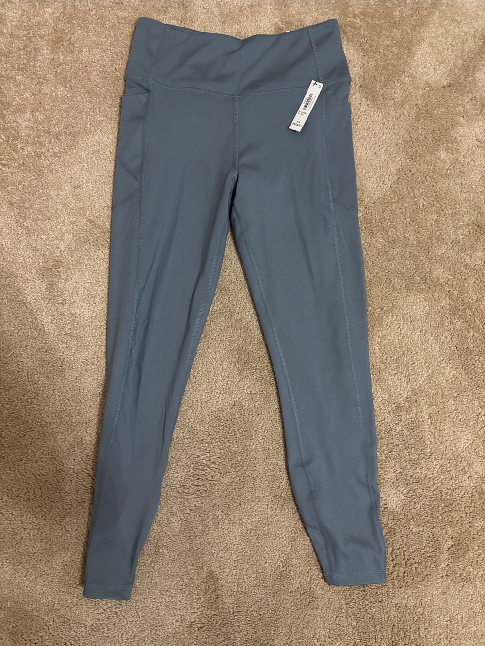 Victoria's Secret Dusty Blue Seam Detail Leggings